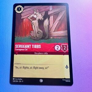 sergeant tibbs [101 dalmatians] - 128/204 (common) — lorcana: fabled